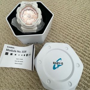 Baby G G-Shock White/Rose Gold watch